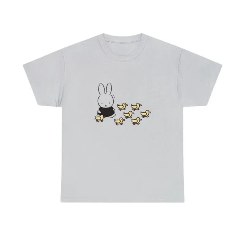 Adult Miffy T-shirt, Funny Miffy Bunny Meme Unisex Cotton T-shirt Top Fit Hoodie, Sweatshirt | RetroVerseTees.com