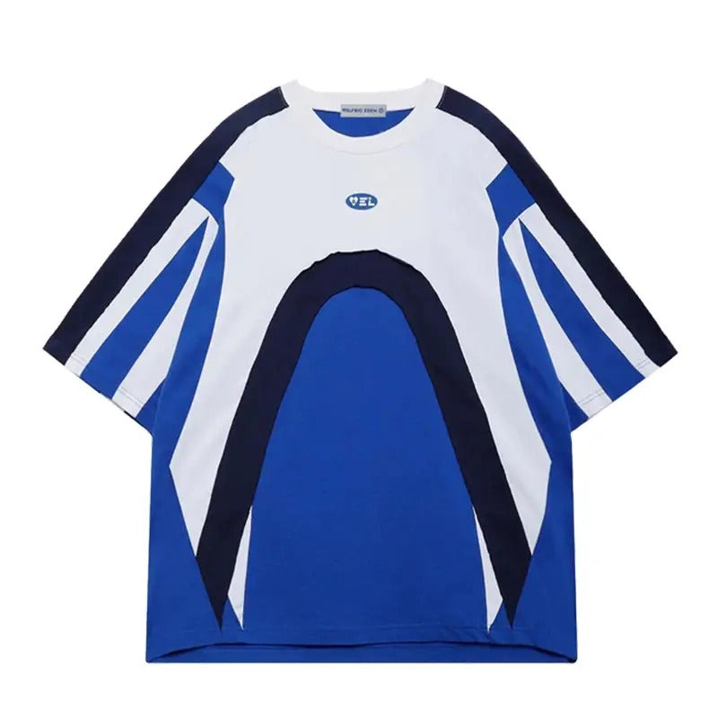 Aelfric Eden Color Blocking Racing Tee Hoodie, Sweatshirt | RetroVerseTees.com