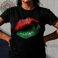 African American Lips Women Casual Top, Black Women Tee, Black Lips Shirt, Black Girl Magic Shirt, BLM, Mother's Day Gift...