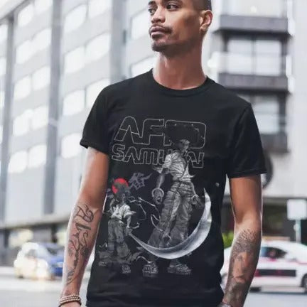 Afro Samurai Unisex T-Shirt Afro Samurai Japanese Ninja Anime Manga All Size Hoodie, Sweatshirt | RetroVerseTees.com