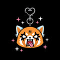 Aggretsuko Metal Heart Keychain