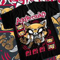 Aggretsuko T-Shirt Aggressive Retsuko Kawaii Waifu Girl Anime Shirt Tee All Size Hoodie, Sweatshirt | RetroVerseTees.com