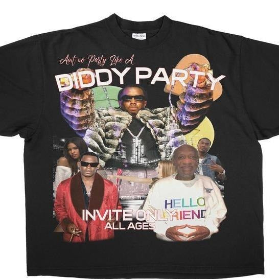 Aint No Party Like A Diddy Party T Shirt Retro Vintage Y2k Aesthetic Hoodie, Sweatshirt | RetroVerseTees.com