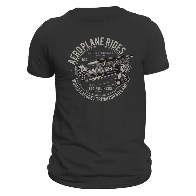 Airplane Pilot Flying Aeroplane Men's T-Shirt Hoodie, Sweatshirt | RetroVerseTees.com