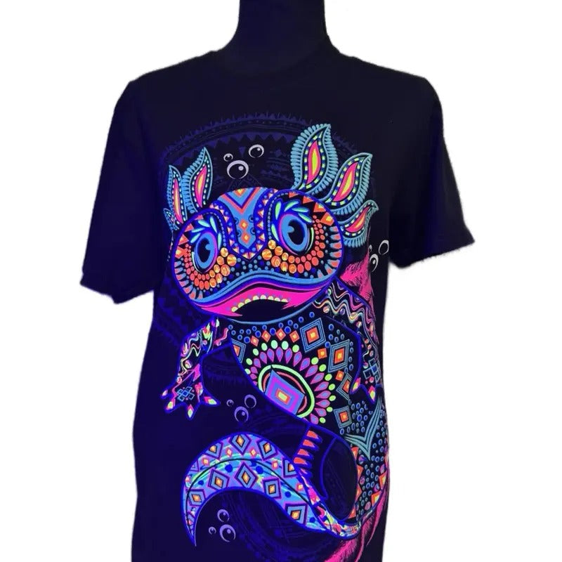 Ajolote multicolores T-shirt Tshirt Menswear Hoodie, Sweatshirt | RetroVerseTees.com