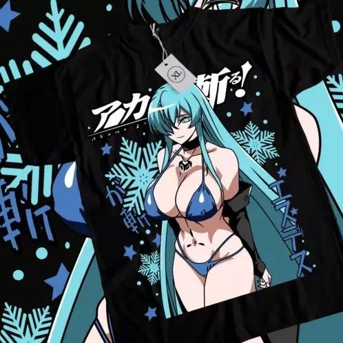 Akame Ga Kill Esdeath T-shirt Akame Ga Kill Esdeath S Waifu Anime Shirt All Size Hoodie, Sweatshirt | RetroVerseTees.com