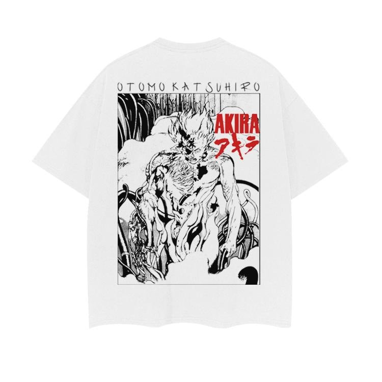 Akira "Explosion" Heavyweight Vintage Tee 100% Cotton OVERSIZED Anime T-shirt Menswear Top Tshirt Streetwear Crew Necks...