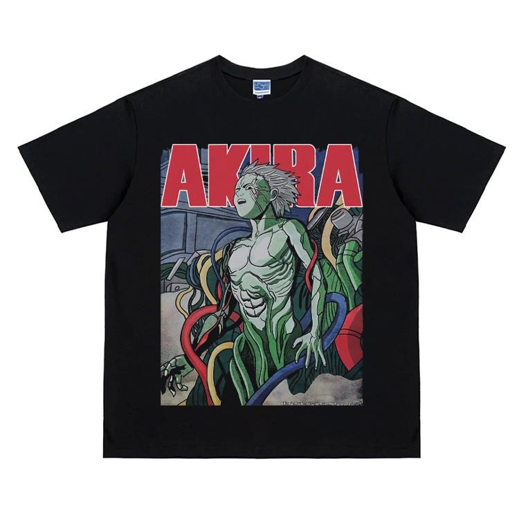Akira "Fusion" Vintage Oversized Tee Anime T-shirt 100% Cotton Original Design Men's Top Streetwear Casual Menswear...