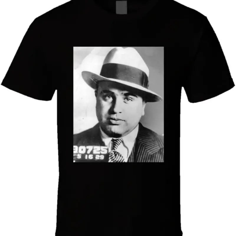 Al Capone Famous Mobster Gangster Mugshot Retro T Shirt Hoodie, Sweatshirt | RetroVerseTees.com