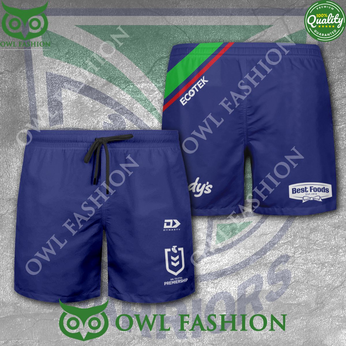 New Zealand Warriors Ecotek NRL Premiership Shorts
