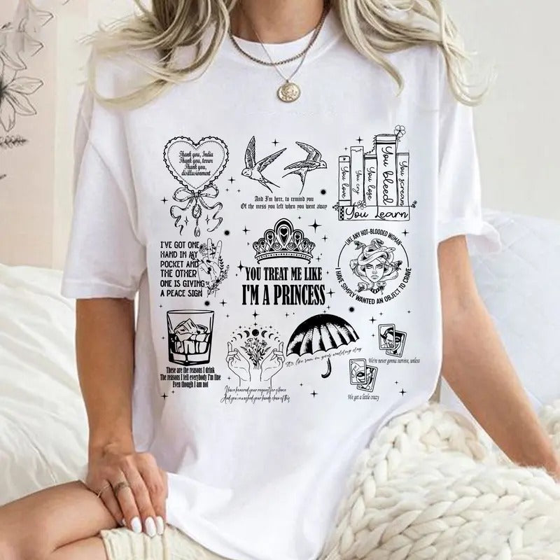 Alanis Morissette Tracklist Shirt, Alanis Morissette Shirt Hoodie, Sweatshirt | RetroVerseTees.com