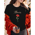 Albania Red Carnation Graphic Women'WB shield T-Shirt