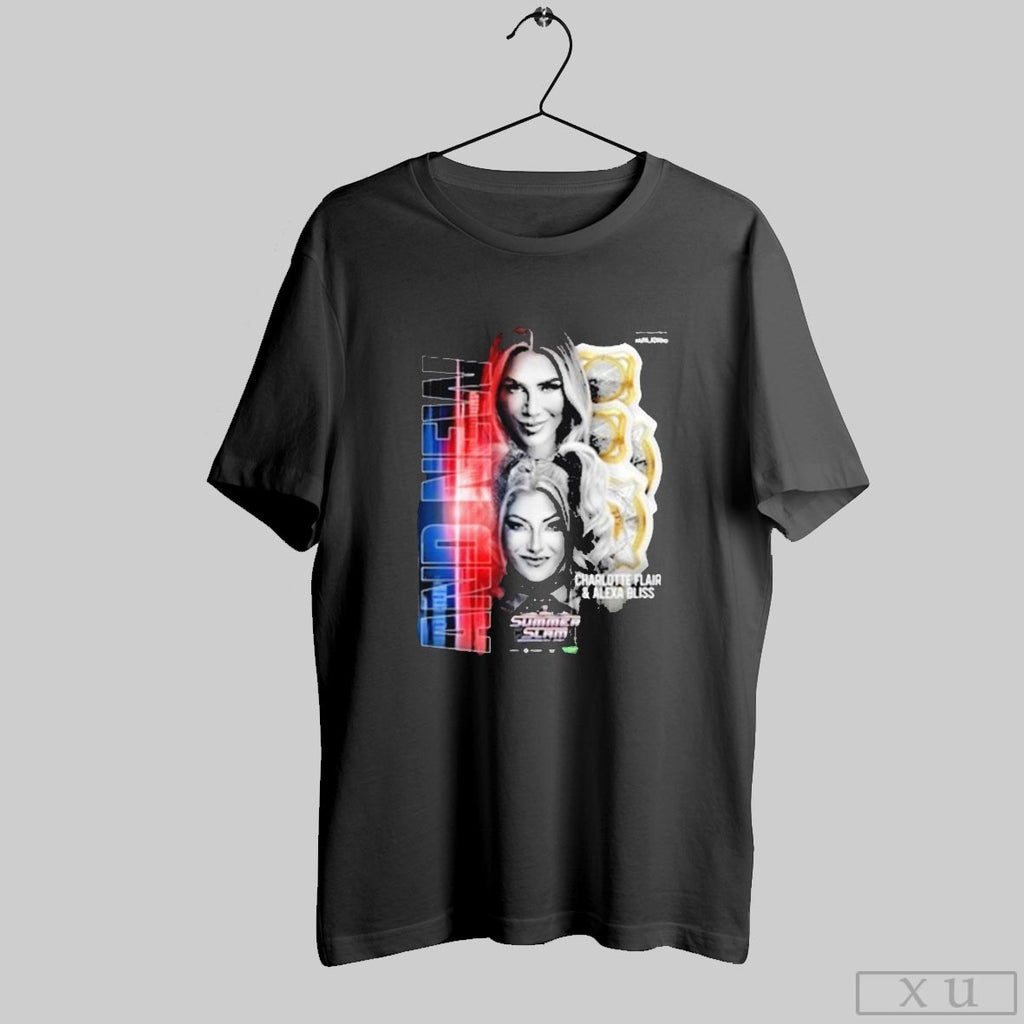 Alexa Bliss And Charlotte Flair Summer Slam T Shirts