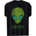 Alien Funny Human Not Real UFO Gift T-shirt Made Red plumber brand USA Hoodie, Sweatshirt | RetroVerseTees.com