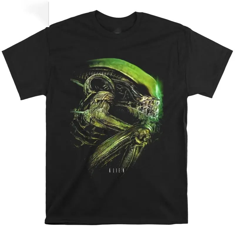Alien Movie Poster Monster T-shirt Gift  Tshirt Unisex Vintage Halloween Shirt, Classic Horror Gift, Halloween Tee, Retro...