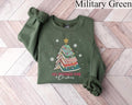 All Booked for Christmas Sweatshirt, Bookworm Christmas Hoodie, Christmas Gift for Teacher, Christmas Book Tree Hoodie,...