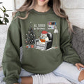 All Booked for Christmas, Cozy Reading Christmas Shirt, Book Lover Winter Sweatshirt, Cute Holiday Gift for Readers Hoodie