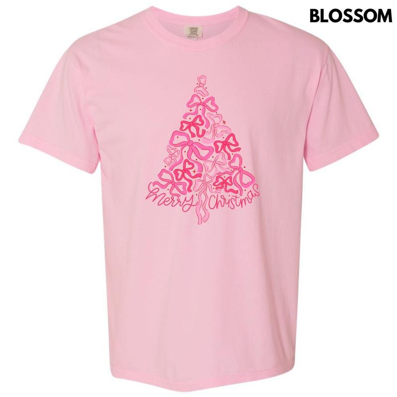 All Bow Christmas Comfort Colors T-Shirt 'NLB' Hoodie, Sweatshirt | RetroVerseTees.com