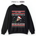 All I Want For Christmas Is Damon Salvatore Graphic Sweatshirt and Hoodie for Christmas, Christmas Gift, Comfort Unisex...