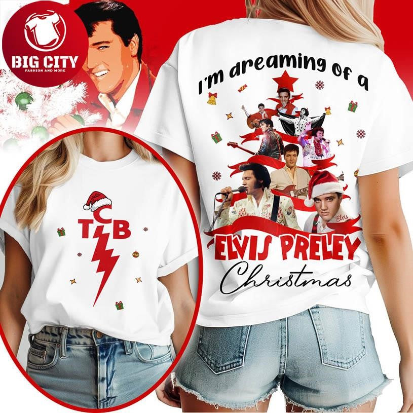 All I Want For Christmas Is You Elvis Presley Christmas Two Sided Shirt