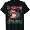 All I Want for Christmas is a Moo Deng Santa Ugly Christmas T-Shirt Hoodie, Sweatshirt | RetroVerseTees.com