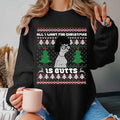 All I Want for Xmas is Butts Ugly Sweatshirt Tina Belcher Christmas Shirt Tina Belcher Ugly Sweater Bob Burgers Ugly...