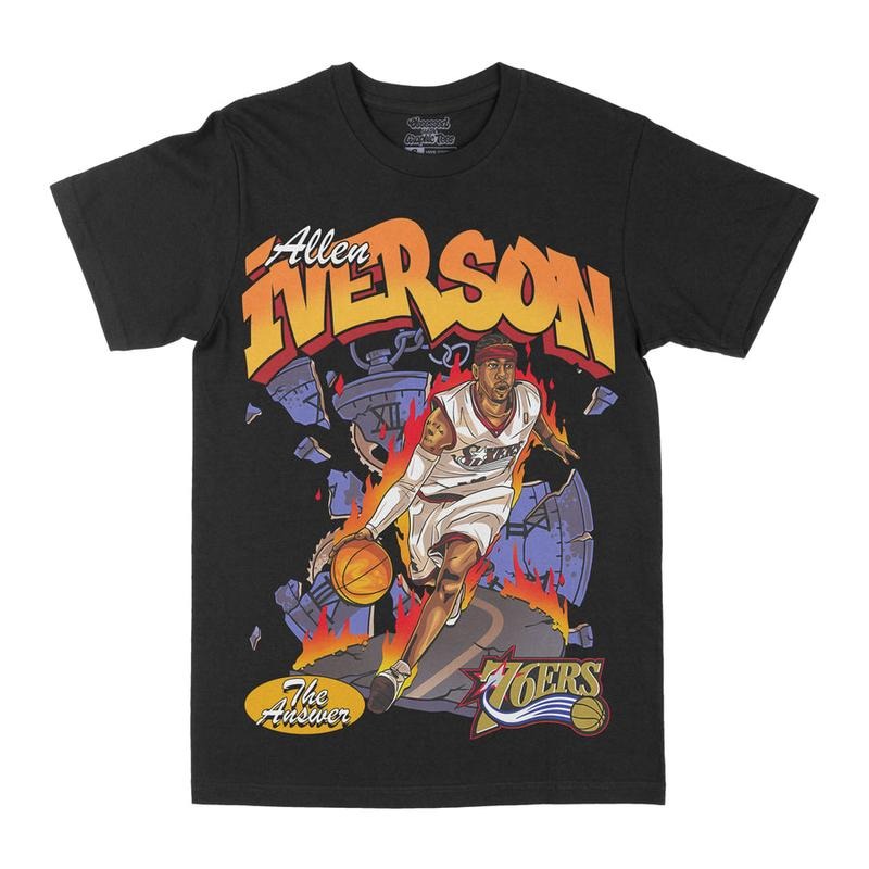 Allen Iverson "The Answer" Graphic Tee Hoodie, Sweatshirt | RetroVerseTees.com
