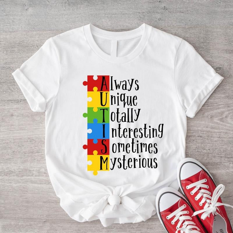 Always Unique Shirt, Autism Shirt, Autism Awareness T-Shirt, Be Kind Puzzle Tee, Neurodiversity Shirt, Sometimes...