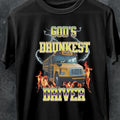 Amazing God's Drunkest Driver T-shirt,funny meme shirt, bus driver tee,Funny Gift,Unisex Offensive T-Shirt,School...