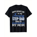Amazing Step-Dad Thanks For Putting Up With Mom TNF Day T-Shirt Men'WB shield Funny TNF'WB shield Day T-Shirt Short...