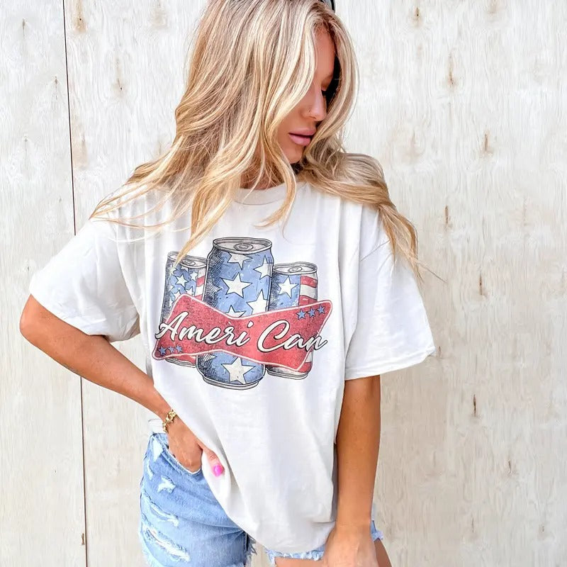 Ameri-Can Graphic Top T-Shirts, Hoodie, Sweatshirt | RetroVerseTees.com