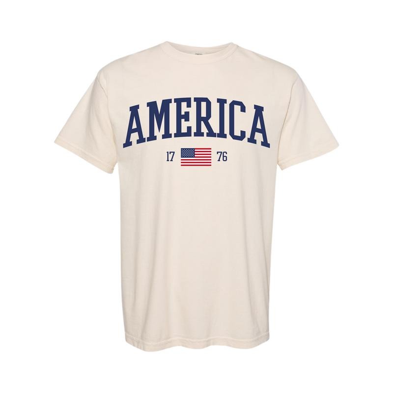 America 1776 Flag Graphic Fourth of July T-Shirt Hoodie, Sweatshirt | RetroVerseTees.com