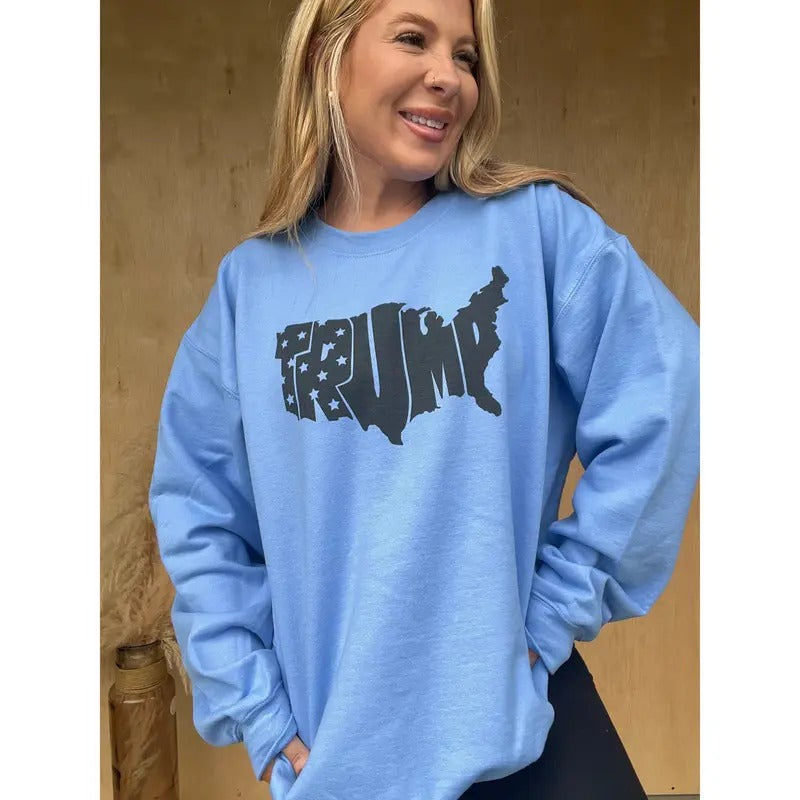 America Map Graphic Pullover T-Shirts, Hoodie, Sweatshirt | RetroVerseTees.com