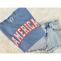 America Puff Print Graphic Tee | Patriotic T shirt | Puff Print | Comfort Colors Graphic Tee | Tops | Unisex Style...