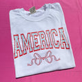America Varsity Letter Comfort Colors T-Shirt 'NLB' Hoodie, Sweatshirt | RetroVerseTees.com