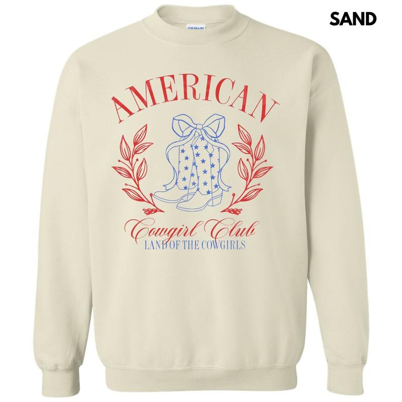 American Cowgirl Club Sweatshirt T-Shirts, Hoodie | RetroVerseTees.com