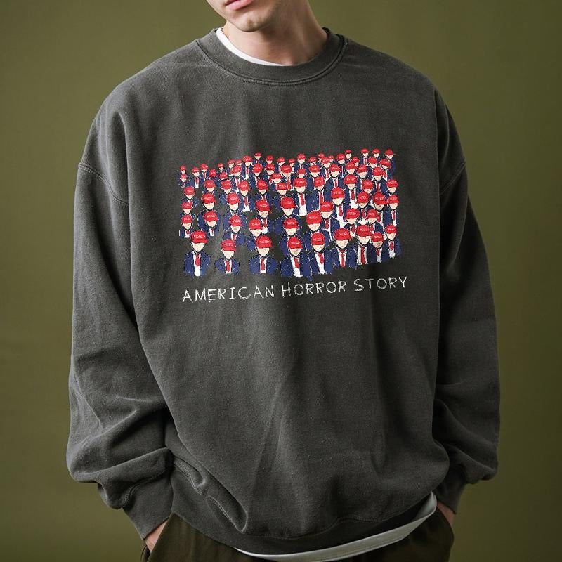 American Horror Story Trump Sweatshirt, Political T-shirt, Trump American Horror Story Shirt,Anti Trump Shirt,Anti MAGA...