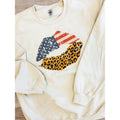 American Leopard Lips Graphic Top T-Shirts, Hoodie, Sweatshirt | RetroVerseTees.com