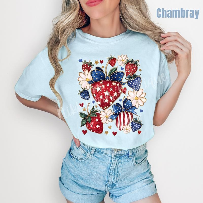 American Strawberries Comfort Colors T-Shirt 'NLB' Hoodie, Sweatshirt | RetroVerseTees.com