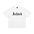 American Style Dot Logo Letter Fuzzy Print Loose Casual Round Neck Drop Shoulder Pullover Short Sleeve T-Shirt Couple Set...