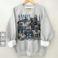 Amon-Ra St. Brown Shirt, Football American Graphic Vintage, Football 90s Bootleg Gift Fan Unisex Sweatshirt Hoodie