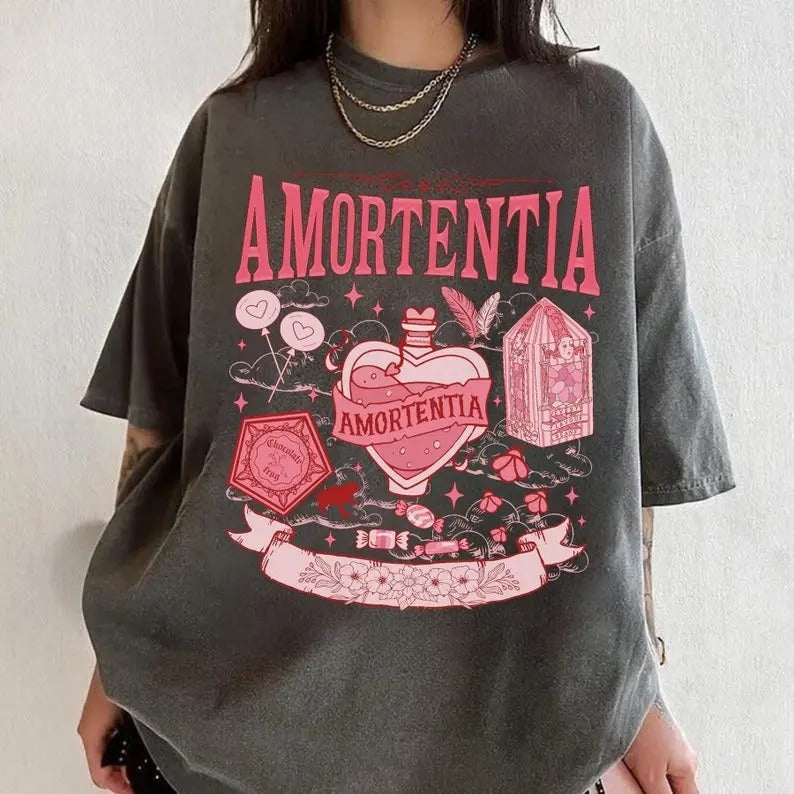 Amortentia Love Potion Shirt, Wizard Shirt, Universal Fan Shirt, Valentine Shirt, HP Fan Shirt, Magic Wand, Potions...