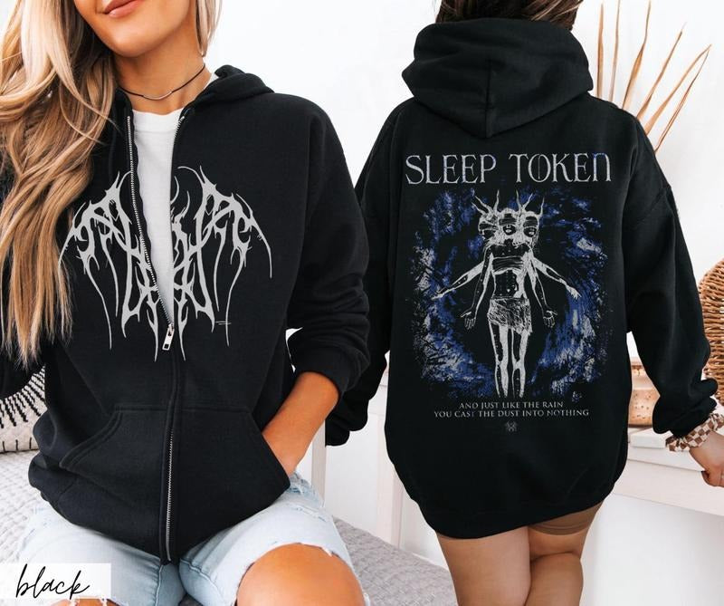 And Just Like The Rain ... Sleep Token Unisex ZIP Hoodie, Gift for fans Womenswear T-Shirts, Sweatshirt | RetroVerseTees.com