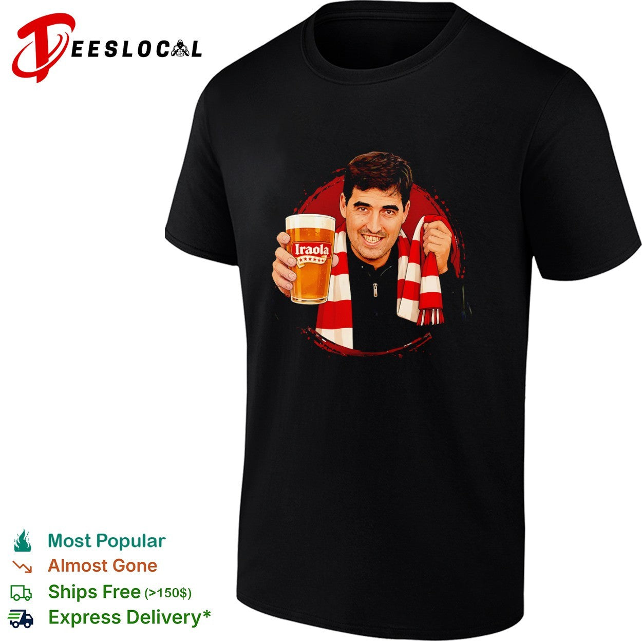 Andoni Iraola Beer Toast Bournemouth Manager shirt