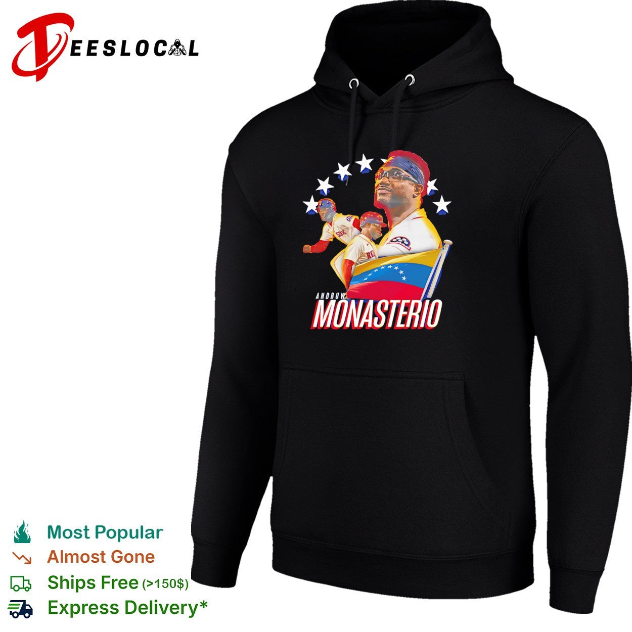 Andruw Monasterio Boston Red Sox Venezuela baseball shirt