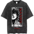 Anime Grappler Baki Hanma Washed T Shirts Harajuku Streetwear Fashion Cotton Menswear Hoodie, Sweatshirt | RetroVerseTees.com
