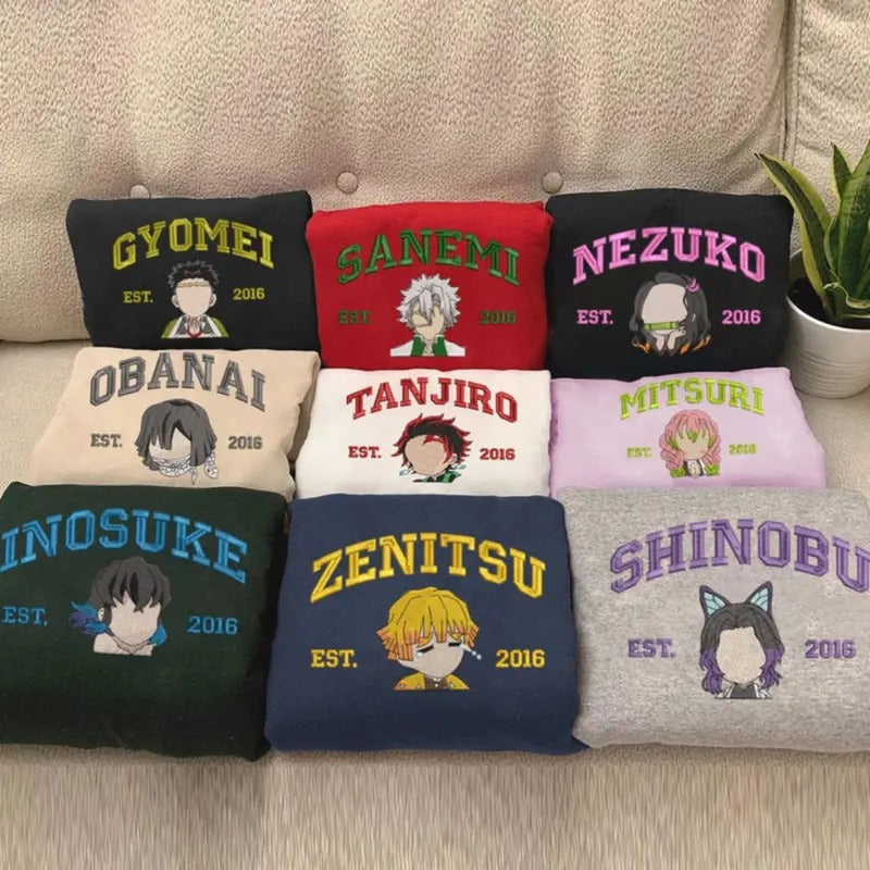 Anime KnY Character Embroidered Sweatshirt, Embroidery KnY Shirt&Hoodie, Unisex KnY Style | RetroVerseTees.com