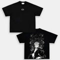 Anime Sukuna Jujutsu Kaisen Anime Double Printed Oversized T-Shirt Unisex Mineral Anime Manga Heavy Cotton T-shirt, Gift...