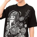 Anime T-shirt, Manga T-shirt, Creepy Girl Shirt, Horror Manga Tee Hoodie, Sweatshirt | RetroVerseTees.com