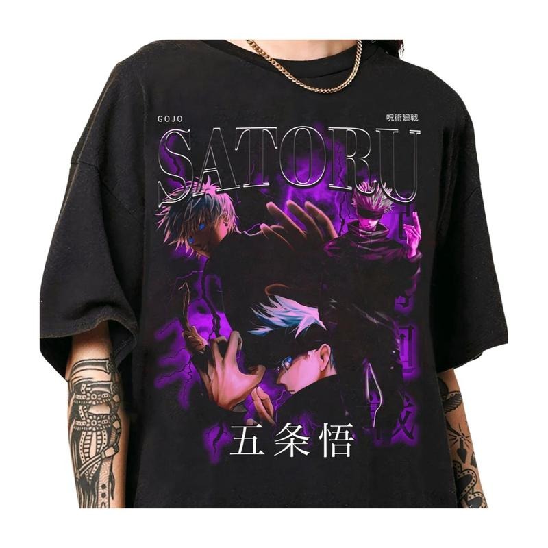 Anime Vintage Gojo Satoru Shirt, Anime Lover Shirt, Anime Shirt, Anime Manga Shirt, Anime Satoru Gift Men and Women...